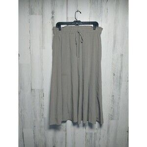 M.M. Lafluer Women's Large Beige Silk Skirt Lined